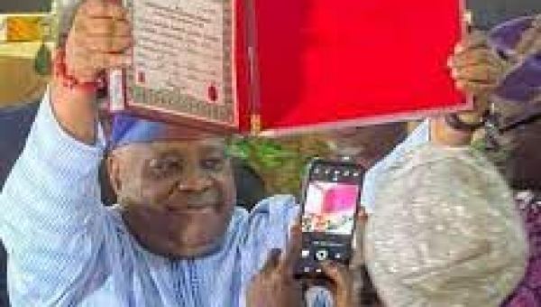 Osun Guber: Adeleke receives certificate of return